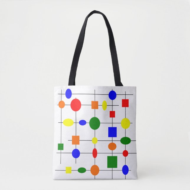 Bauhaus Grid  Tote Bag (Front)