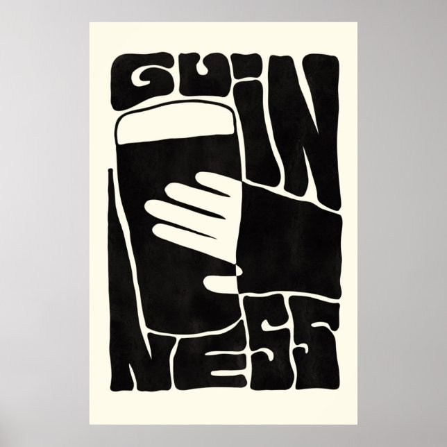 Bauhaus Guinness Poster (Front)