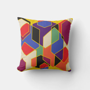 Bauhaus Hexagons Cushion
