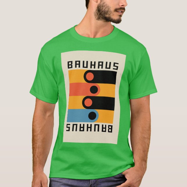 Bauhaus homage Modern Gallery Abstract Colourful S T-Shirt (Front)
