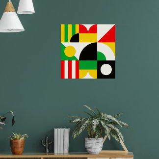 Bauhaus Inspired Art Poster