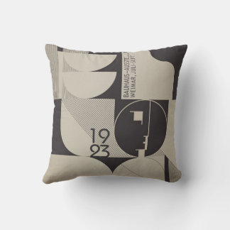 Bauhaus Inspired Geometric Pattern Cushion