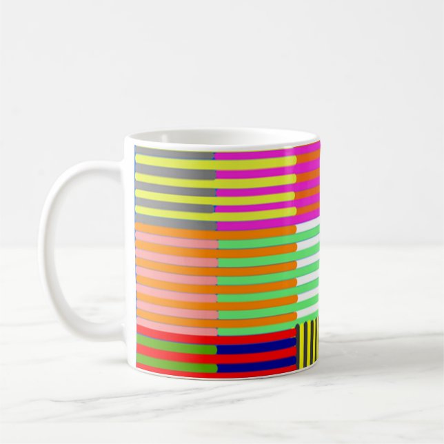 Bauhaus Inspired Optics Coffee Mug (Left)