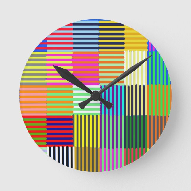 Bauhaus Inspired Optics Round Clock (Front)