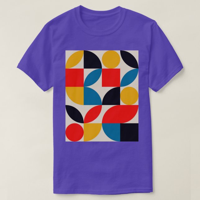 Bauhaus Inspired Pattern T-Shirt (Design Front)