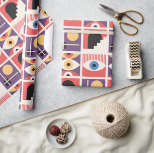 Bauhaus Mid Century Modern Wrapping Paper