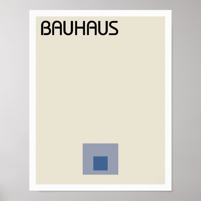 Bauhaus Minimalist Squares Poster (Front)