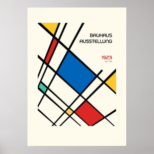 bauhaus, modernist, minimal, geometric, abstract, poster