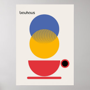 bauhaus, modernist, minimal, geometric, abstract,  poster