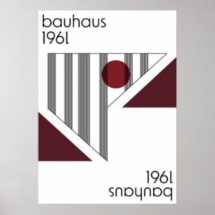 bauhaus, modernist, minimal, geometric, abstract, poster