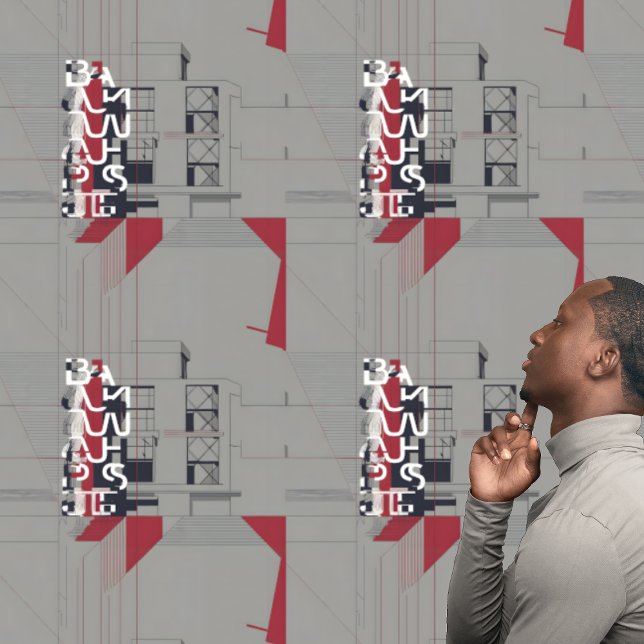 Bauhaus Movement Conceptual Artwork Peel and Stick Wallpaper (Creator Uploaded)