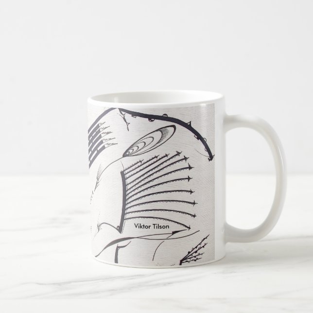 "Bauhaus One" Designer Mug by Viktor Tilson (Right)