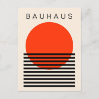 Bauhaus Orange Red Sun
