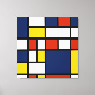 bauhaus pattern abstract geometric art painting mo canvas print