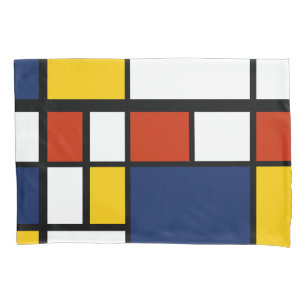 bauhaus pattern abstract geometric art painting mo pillowcase
