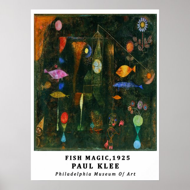 Bauhaus Paul Klee Fish Magic Museum Exhibition  Poster (Front)