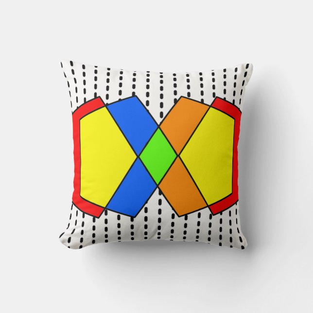 Bauhaus Pentagons  Cushion (Front)