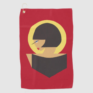 Bauhaus portrait golf towel