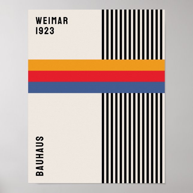 Bauhaus Poster, Bauhaus Exhibition 1923 B30 Poster (Front)