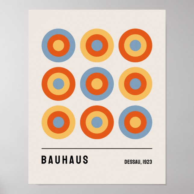 Bauhaus Poster, Bauhaus Exhibition Poster B23 (Front)