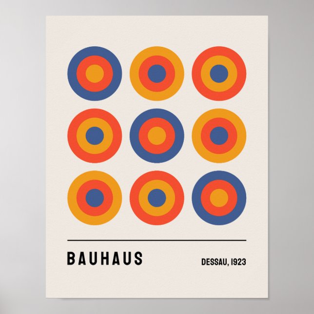 Bauhaus Poster, Bauhaus Exhibition Poster B25 (Front)