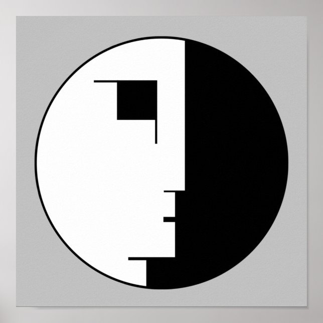 Bauhaus Poster, emblem face Poster (Front)