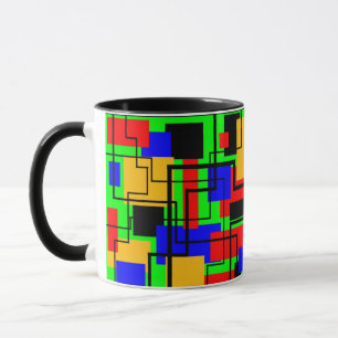 Bauhaus Rectangles and Lines Mug