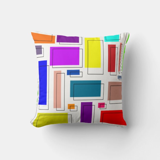 Bauhaus Rectangles  Cushion (Front)