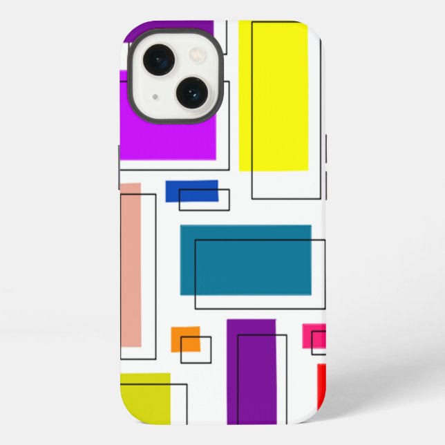 Bauhaus Rectangles  iPhone Case (Back)