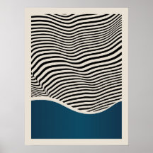 Bauhaus | Retro Design | Blue Poster