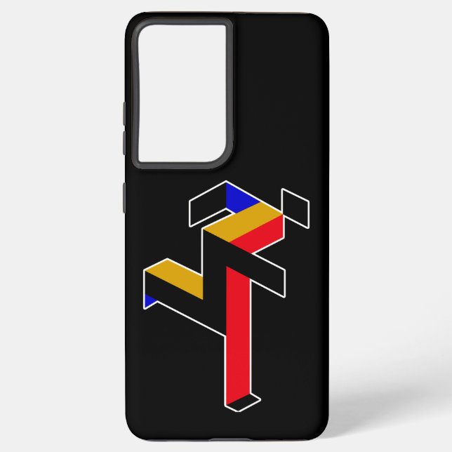Bauhaus Running Man Poster Samsung Galaxy S21 Ultra Case (Back)