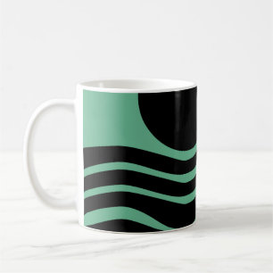 Bauhaus Seafoam Green Abstract Coffee Mug