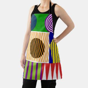 Bauhaus Shape Collage  Apron