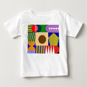 Bauhaus Shape Collage Baby T-Shirt