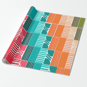 Bauhaus Shapes and Lines 2 Wrapping Paper