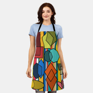 Bauhaus Shapes and Lines Apron