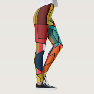 Bauhaus Shapes and Lines Leggings