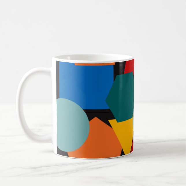 Bauhaus Shapes  Coffee Mug (Left)