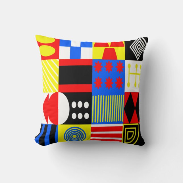 Bauhaus Shapes Cushion (Front)