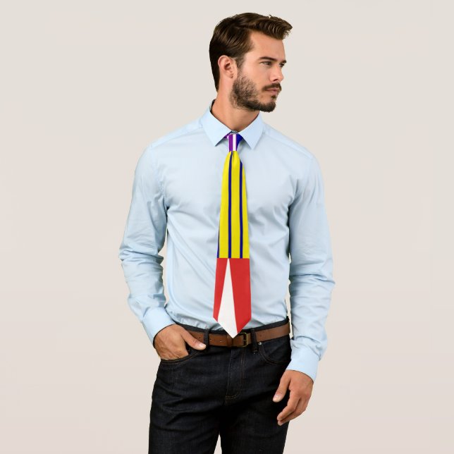 Bauhaus Shapes Neck Tie (In Situ)