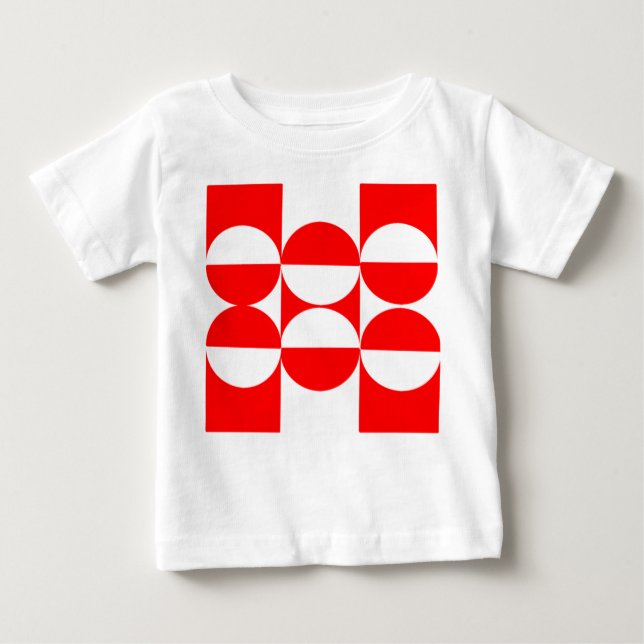Bauhaus Squares and Circles Baby T-Shirt (Front)