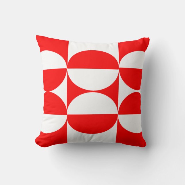 Bauhaus Squares and Circles Cushion (Front)