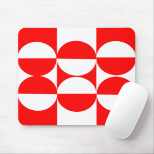 Bauhaus Squares and Circles Mouse Pad