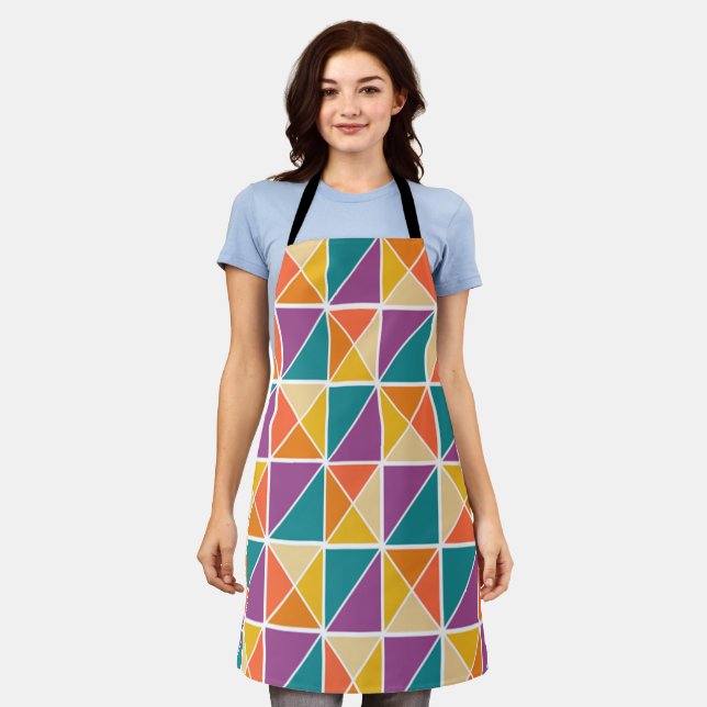 Bauhaus Squares Apron (Worn)