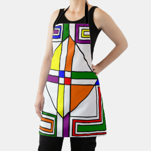 Bauhaus Stained Glass Apron