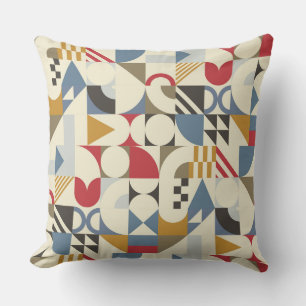 Bauhaus Style Geometric Shape Design Cushion