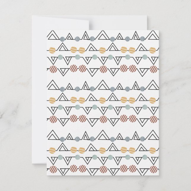 Bauhaus Triangles  Card (Front)