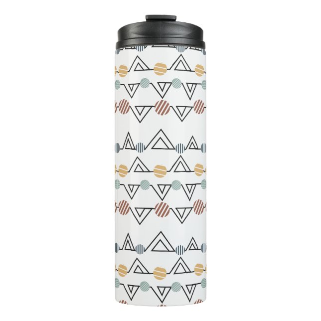 Bauhaus Triangles  Thermal Tumbler (Front)