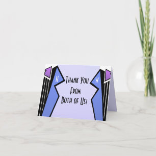 Bauhaus Tuxedo - LBV (Thank You From Both) Thank You Card