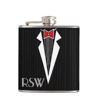 Bauhaus Tuxedo (Personalised Flask) Hip Flask